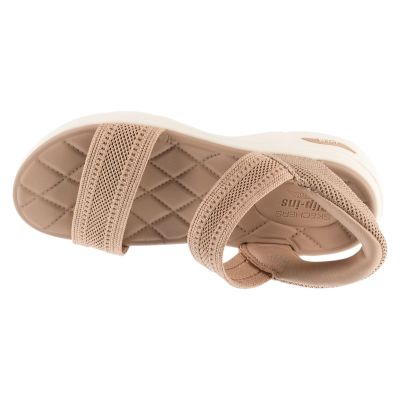 3. Skechers Slip-Ins: GO Walk Arch Fit 2.0 Sandal - Kennedy 140844-TAN Beżowe 36