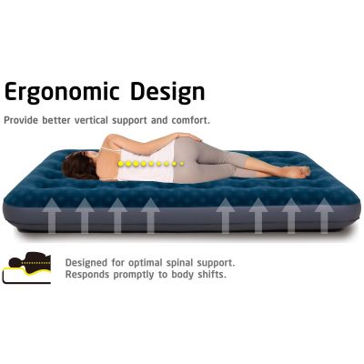 18. MATERAC FLOKOWANY 1-OSOBOWY Z NADRUKIEM 3D 191x73x22CM 24501