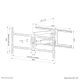 16. Uchwyt ścienny NewStar NEOMOUNTS WL40-550BL18 TV SET ACC WALL MOUNT