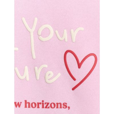 6. Bluza dresowa oversize nierozpinana z kapturem dziewczęca 4F 4FJRAW25TSWSF2429-56S