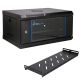 22. Extralink LITE 4U 530X400 WALL-MOUNTED RACKMOUNT CABINET BLACK Stojak wolnostojący/ścienny/podłogowy Czarny