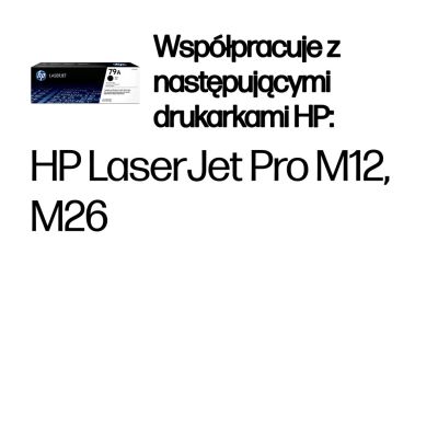 13. HP 79A oryginalny wkład z czarnym tonerem LaserJet