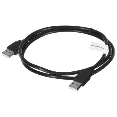 2. LANBERG KABEL USB-A 2.0 M/M 1M CZARNY CA-USBA-20CU-0010-BK