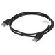2. LANBERG KABEL USB-A 2.0 M/M 1M CZARNY CA-USBA-20CU-0010-BK