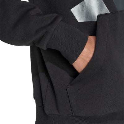 6. Bluza męska adidas Holiday 3S Hoodie czarna JM1698