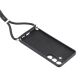 5. Etui na Samsung Galaxy S26 z wyściółką z włókna i paskiem crossbody - czarne