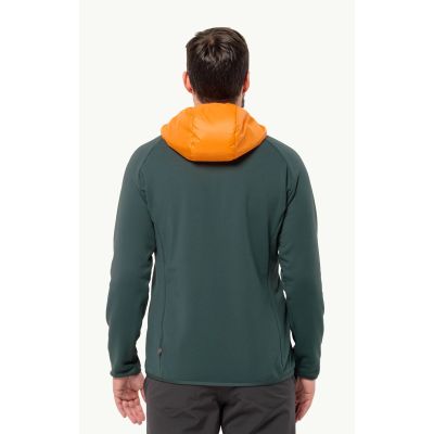 3. Kurtka męska hybrydowa Jack Wolfskin Routeburn Pro Hybrid M nieprzemakalna outdoorowa żółta (1710511_3285)