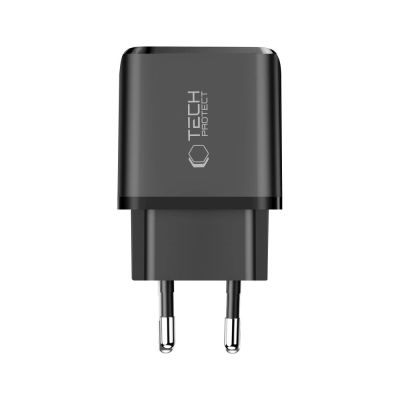 3. Ładowarka sieciowa Tech-Protect NCA45W-GAN 2-Porty USB-C / USB-A 45W - czarna