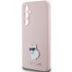 6. Etui Karl Lagerfeld Silicone Choupette Metal Pin na Samsung Galaxy S23 FE - różowe