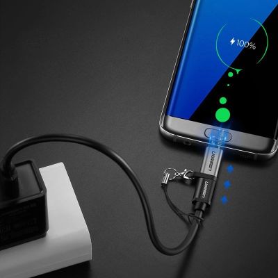 3. Ugreen adapter przejściówka z USB Typ C na micro USB szary (50590)