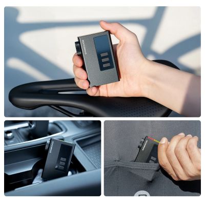 11. Pompka akumulatorowa Rockbros AS240 PRO 120 psi kompresor 420mAh - czarna