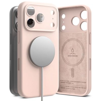 Etui Ringke Silicone MagSafe na iPhone 18 Pro / 17 Pro - różowe