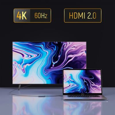 8. Adapter Wozinsky WACH-01 USB-C - HDMI 4K 60Hz - czarny