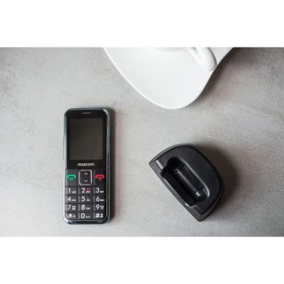 10. MaxCom MM730 telefon komórkowy 5,59 cm (2.2") Czarny Telefon dla seniora
