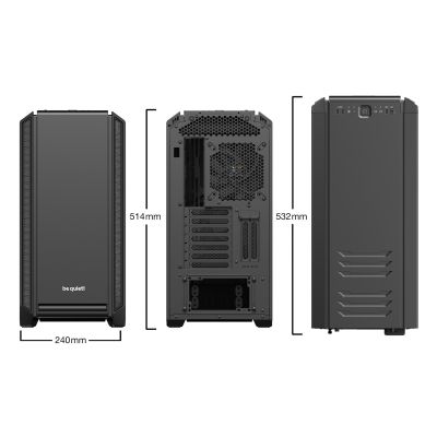 2. Obudowa BE QUIET! SILENT BASE 601 BG026 (ATX, Extended ATX, Mini ATX, Mini ITX; kolor czarny)