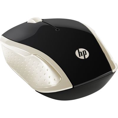 4. Mysz HP Wireless Mouse 200 Silk Gold bezprzewodowa czarno-złota 2HU83AA