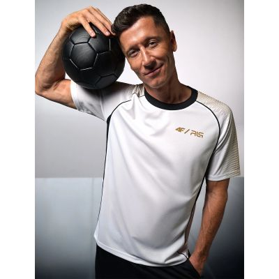 Koszulka treningowa szybkoschnąca męska 4F | Robert Lewandowski RL9SSS26TFTSM2466-10S