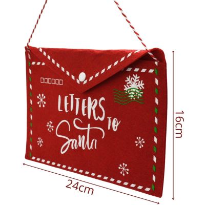 4. KOPERTA ŚWIĄTECZNA LIST DO ŚWIĘTEGO MIKOŁAJA FILCOWA 26x16CM LETTERS SANTA