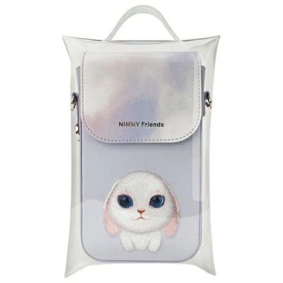9. Torebka Nimmy Big Eyed Pet 2.0 Rabbit na telefon - fioletowa