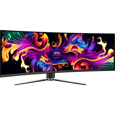 3. MSI MPG 491CQP QD-OLED monitor komputerowy 124,5 cm (49") 5120 x 1440 px Dual WQHD Czarny