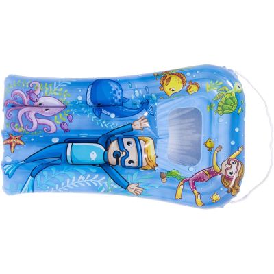 13. MATERAC PLAŻOWY Z OKIENKIEM PODWODNY ŚWIAT 74x48CM 37591 - NIEBIESKI