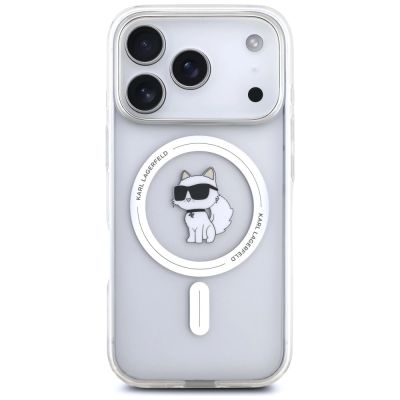 3. Etui Karl Lagerfeld IML Choupette MagSafe na iPhone 17 Pro - przezroczyste
