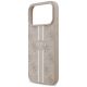 6. Etui Guess 4G Printed Stripes MagSafe na iPhone 17 Pro Max - różowe