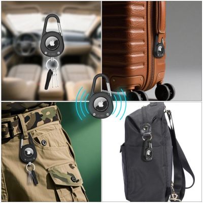 8. Etui Tech-Protect Slidelock Carabiner Keychain na Apple AirTag 1 / 2 - czarne