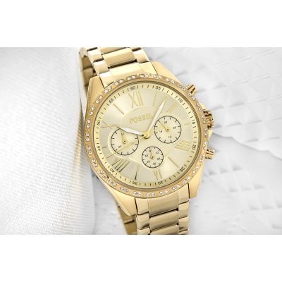 4. Zegarek Damski FOSSIL Modern Courier Chronograph BQ3378 + BOX