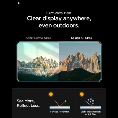 11. Szkło hartowane Spigen Glas.tR EZ Fit Pro AC Anti Reflection 2-Pack na Samsung Galaxy S26