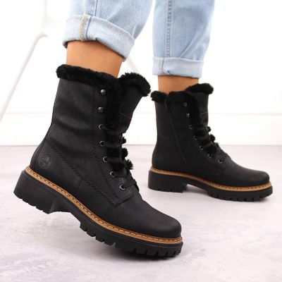18. Buty z futerkiem Rieker W 72625-00 RKR714