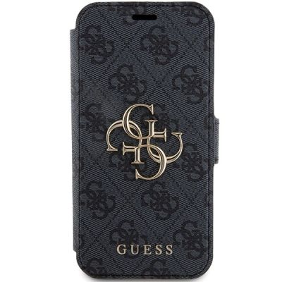 3. Etui Guess 4G Metal Logo na iPhone 15 Pro - szare