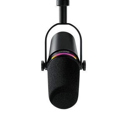 9. Shure MV7+-K - Mikrofon lektorski/wokalny ze złączem XLR/USB-C Czarny