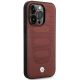 4. Etui BMW Leather Seats Pattern MagSafe na iPhone 14 Pro Max - burgundowe