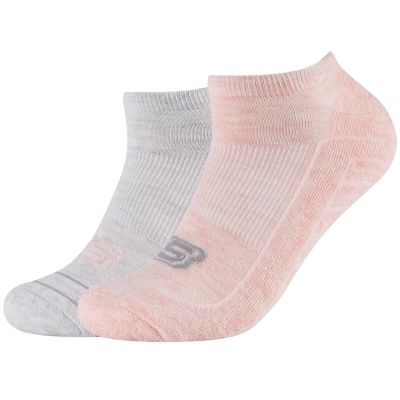 Skechers 2PPK Basic Cushioned Sneaker Socks SK43024-4281 Szare 39-42