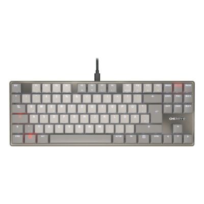 7. Przewodowa mechaniczna klawiatura CHERRY TAS KC 500 MX LP 2.0 Ivory z layoutem DE