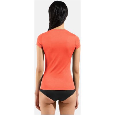 3. Koszulka z krótkim rękawem damska ODLO Active F-Dryight Eco BL Top Crew Neck S/S pomarańczowa