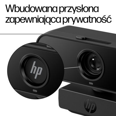 7. Kamera HP 430 Full HD Webcam USB czarna 77B11AA