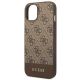 6. Etui Guess 4G Stripe Collection na iPhone 14 Plus / 15 Plus 6.7" - brązowe