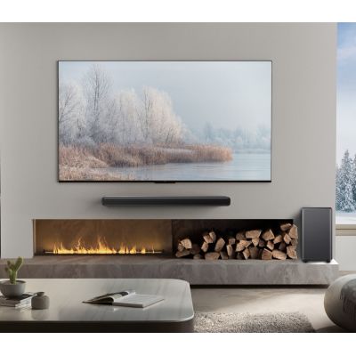 8. Soundbar TCL S55HE 2.1 kan. 220W Bluetooth 5.2 Dolby Atmos Tytanowy
