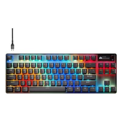 3. SteelSeries Klawiatura Gaming Apex Pro TKL Gen 3 US Layout Bluetooth Czarna 2.4 GHz / Bluetooth/ Wired OmniPoint 3.0 Adjustable HyperMagnetic Switches Wireless connection