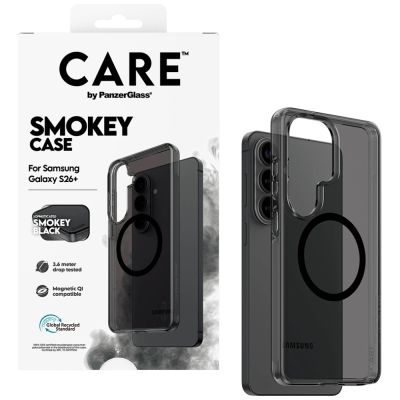 4. Etui CARE by PanzerGlass Urban Explorer Smokey w. Black Qi na Samsung Galaxy S26+ - czarne