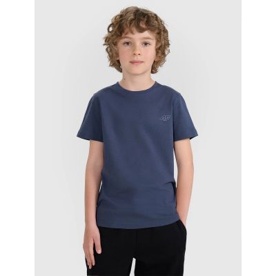 5. T-shirt regular gładki (ZESTAW 2 szt.) dziecięcy 4F 4FJRAW25TTSHU3157-91S