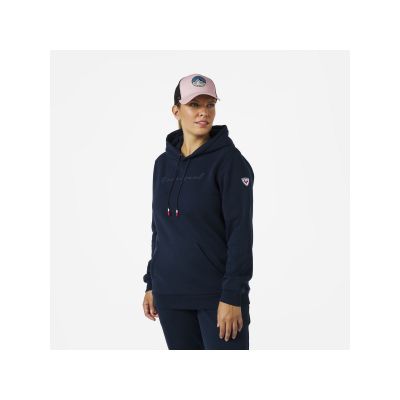 8. Bluza Rossignol W LOGO SWEAT HOOD FL granatowy