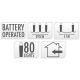 3. LAMPKI DRUCIKI NA BATERIE GIRLANDA 80 LED SUPER CIEPŁY BIAŁY