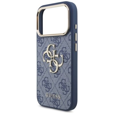 6. Etui Guess 4G Big 4G Classic Logo na iPhone 18 Pro / 17 Pro - niebiesko-złote