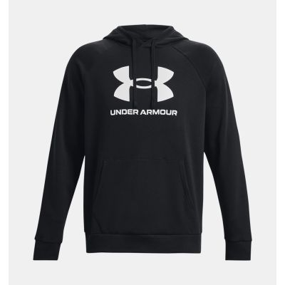 Bluza z kapturem Under Armour Rival Fleece Logo Hoodie - black/white