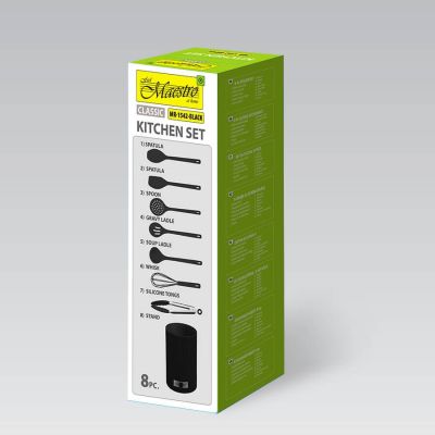 7. Przybory kuchenne 8 el. MR-1542-BLACK MAESTRO