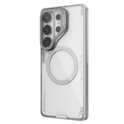 2. Etui Nillkin Iceblade Prop Magnetic z osłoną aparatu i podstawką kompatybilne z MagSafe na Samsung Galaxy S26 Ultra - przezroczysto-szare