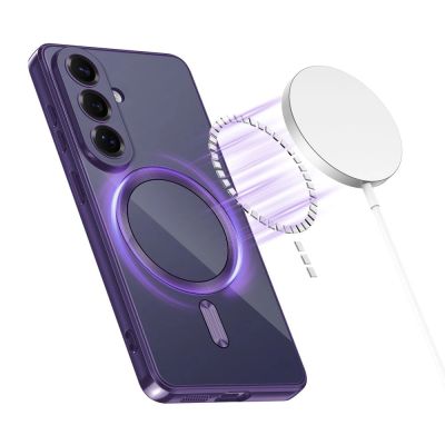 3. Etui Tech-Protect MagFlex MagSafe na Samsung Galaxy S26 - przezroczysto-fioletowe
